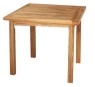 miza DANTE, fiksna, tikov les, 80 x 70 cm DAN80, 90 x 90 cm DAN90W miza DANTE, fiksna, tikov les, 80 x 70 cm DAN80, 90 x 90 cm DAN90W