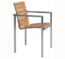 stol NATAL TEAK, fiksni, nalagalni, kovina - tikov les, TR01418 stol NATAL TEAK, fiksni, nalagalni, kovina - tikov les, TR01418