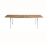 miza NATAL TEAK, raztegljiva, kovina - tikov les, 90 x 240-300-360, TR01456 miza NATAL TEAK, raztegljiva, kovina - tikov les, 90 x 240-300-360, TR01456
